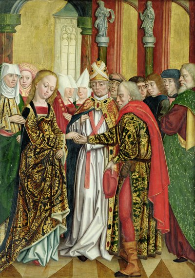 El matrimonio de la Virgen, del Altar de la Cúpula, 1499 de Absolon Stumme